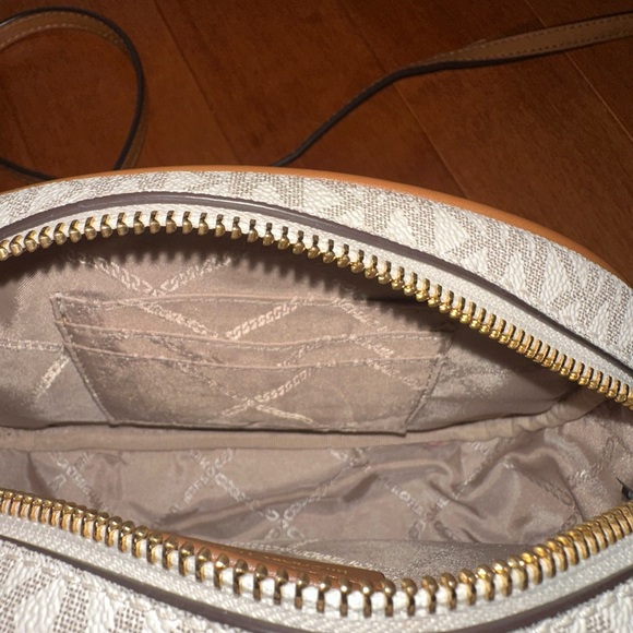 Michael Kors Beige and Tan Crossbody Bag - Picture 4 of 4